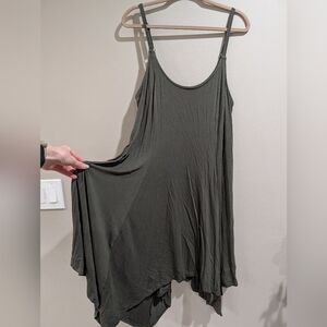 torrid Olive Green Midi Slip Dress